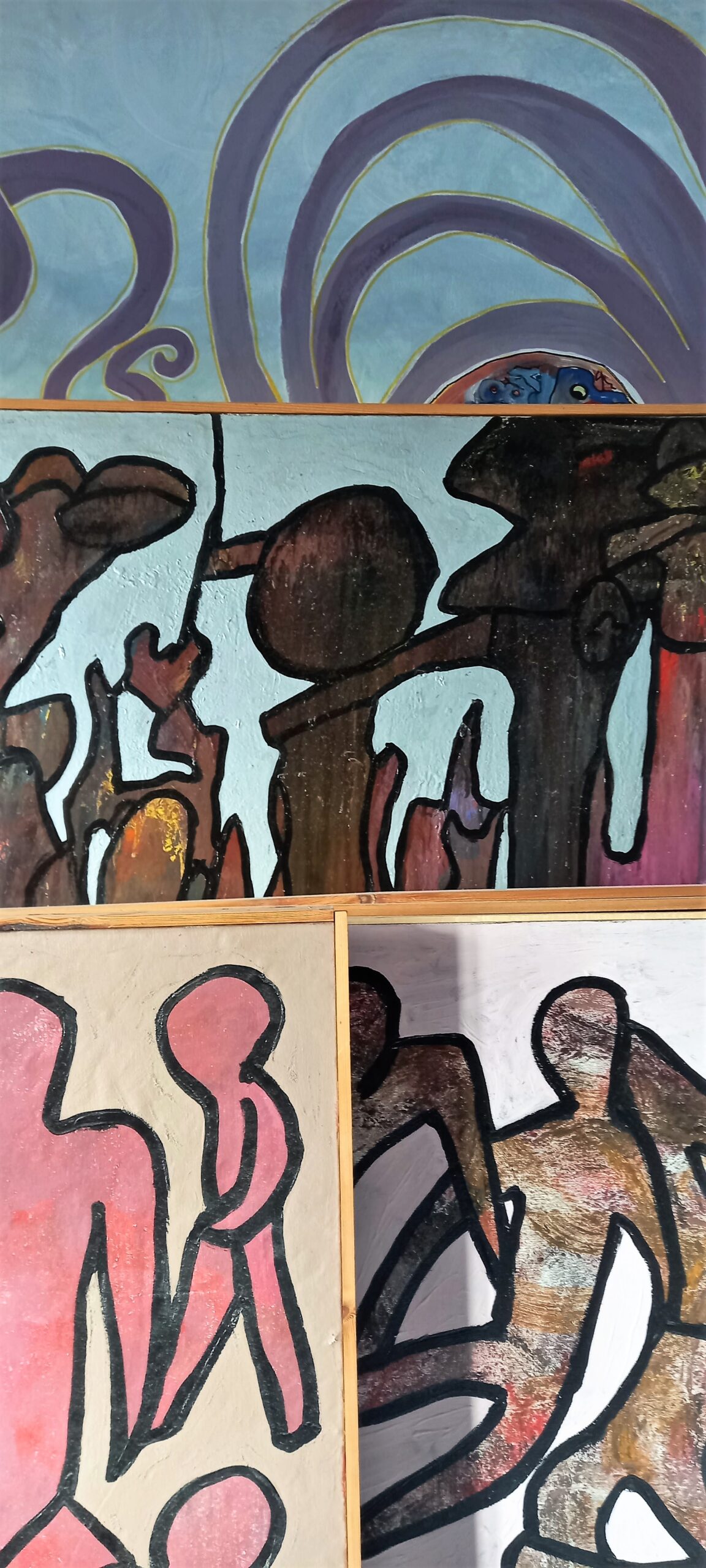 arte contemporanea artista siciliano dipinti impronte di pace casa museo sotto l'etna