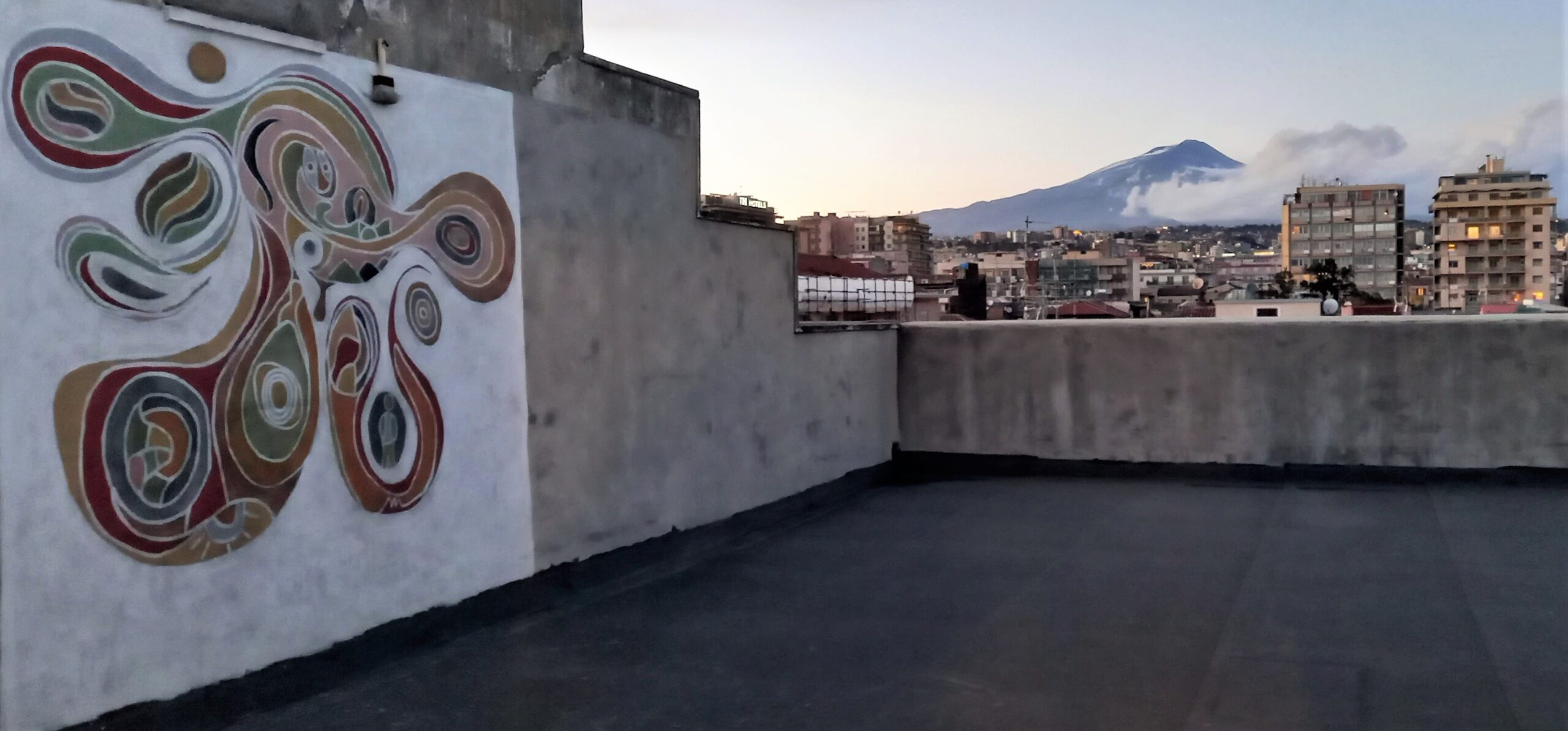 sicily contemporary artist murale catania visionaria quinta dimensione le polveri dell'etna agata pietra