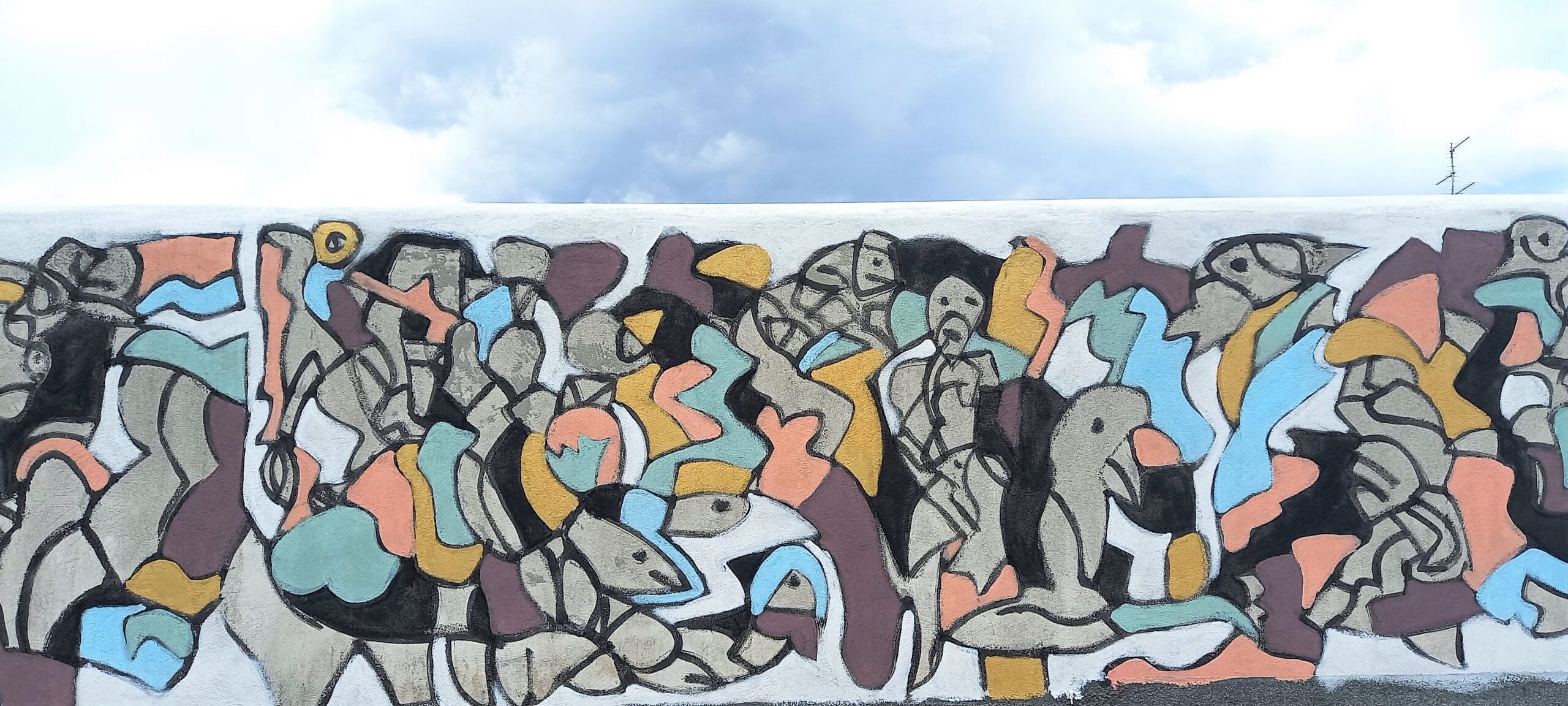4 algoritmos de murales de paz por artista siciliano cortile delle nevi